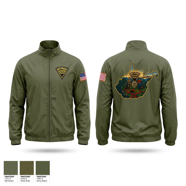 Windbreaker, WEST VIRGINIA STATE POLICE, Police, Teamtime, Team time, sublimation, custom sports apparel, team uniforms, spirit wear, spiritwear, sports uniforms, custom shirts, team store, custom team store, fundraiser sports, apparel fundraiser