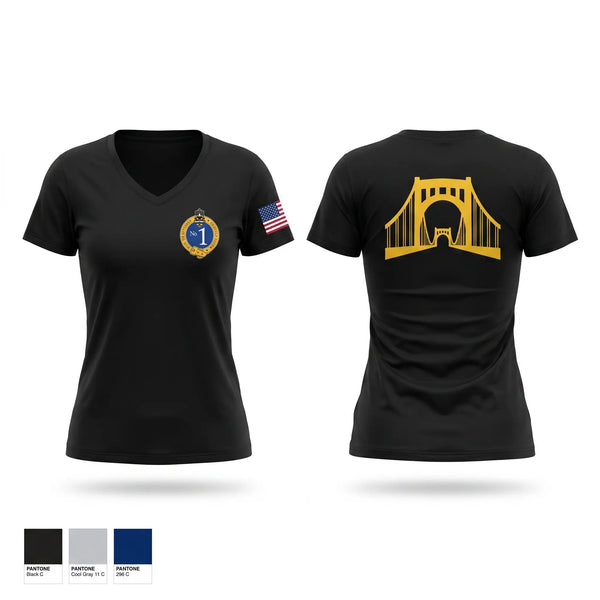 Womens Short Sleeve Vneck Shirt, Pittsburgh Police Zone 1, Police, Teamtime, Team time, sublimation, custom sports apparel, team uniforms, spirit wear, spiritwear, sports uniforms, custom shirts, team store, custom team store, fundraiser sports, apparel fundraiser