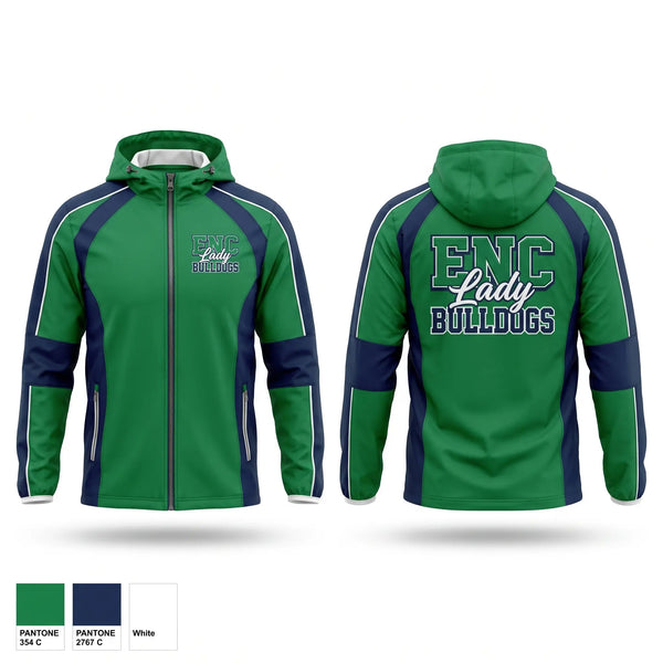 Windbreaker, ENC Lady Bulldogs, Softball, Teamtime, Team time, sublimation, custom sports apparel, team uniforms, spirit wear, spiritwear, sports uniforms, custom shirts, team store, custom team store, fundraiser sports, apparel fundraiser