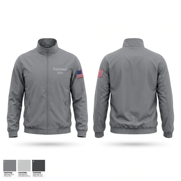 Windbreaker, Oaktown fire, Fire Department, Teamtime, Team time, sublimation, custom sports apparel, team uniforms, spirit wear, spiritwear, sports uniforms, custom shirts, team store, custom team store, fundraiser sports, apparel fundraiser