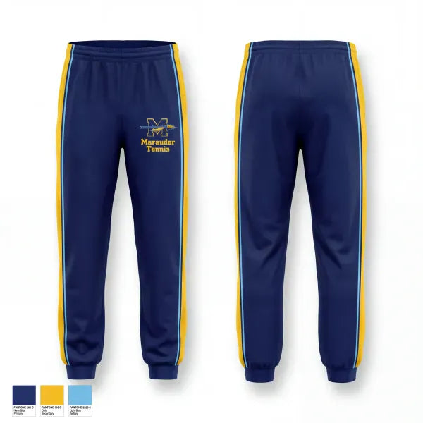 Sweatpants, Monache High School Tennis, Tennis, Teamtime, Team time, sublimation, custom sports apparel, team uniforms, spirit wear, spiritwear, sports uniforms, custom shirts, team store, custom team store, fundraiser sports, apparel fundraiser