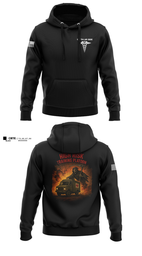 Hoodie, 194th AR BDE HRT Medics, Army, Teamtime, Team time, sublimation, custom sports apparel, team uniforms, spirit wear, spiritwear, sports uniforms, custom shirts, team store, custom team store, fundraiser sports, apparel fundraiser