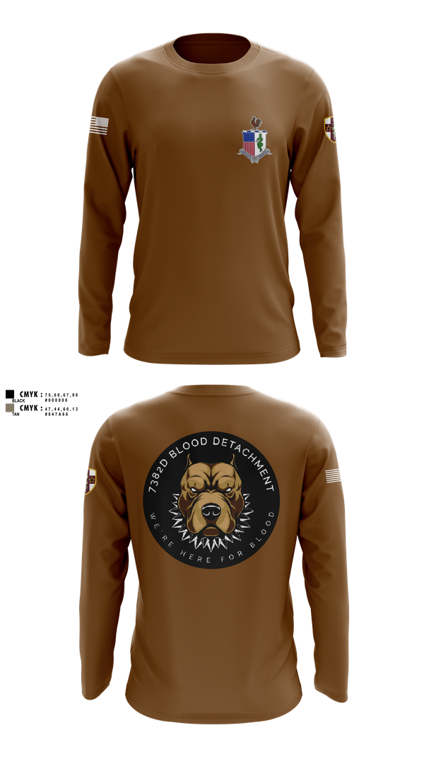 Long Sleeve Performance Shirt, 7236 Medical Support Unit, Army, Teamtime, Team time, sublimation, custom sports apparel, team uniforms, spirit wear, spiritwear, sports uniforms, custom shirts, team store, custom team store, fundraiser sports, apparel fundraiser