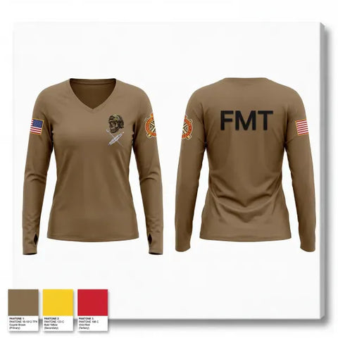 Womens Long Sleeve Vneck Shirt, 377th evcc, Army, Teamtime, Team time, sublimation, custom sports apparel, team uniforms, spirit wear, spiritwear, sports uniforms, custom shirts, team store, custom team store, fundraiser sports, apparel fundraiser