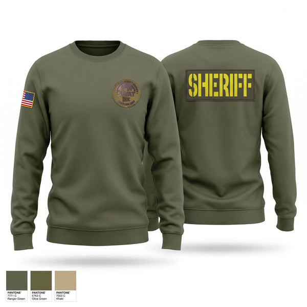 Crew Neck Sweatshirt, Cuyahoga County Sheriff’s Department, Police, Teamtime, Team time, sublimation, custom sports apparel, team uniforms, spirit wear, spiritwear, sports uniforms, custom shirts, team store, custom team store, fundraiser sports, apparel fundraiser
