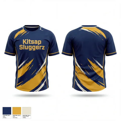 Old School Cotton Feel Shirt, Kitsap Sluggerz, Softball, Teamtime, Team time, sublimation, custom sports apparel, team uniforms, spirit wear, spiritwear, sports uniforms, custom shirts, team store, custom team store, fundraiser sports, apparel fundraiser