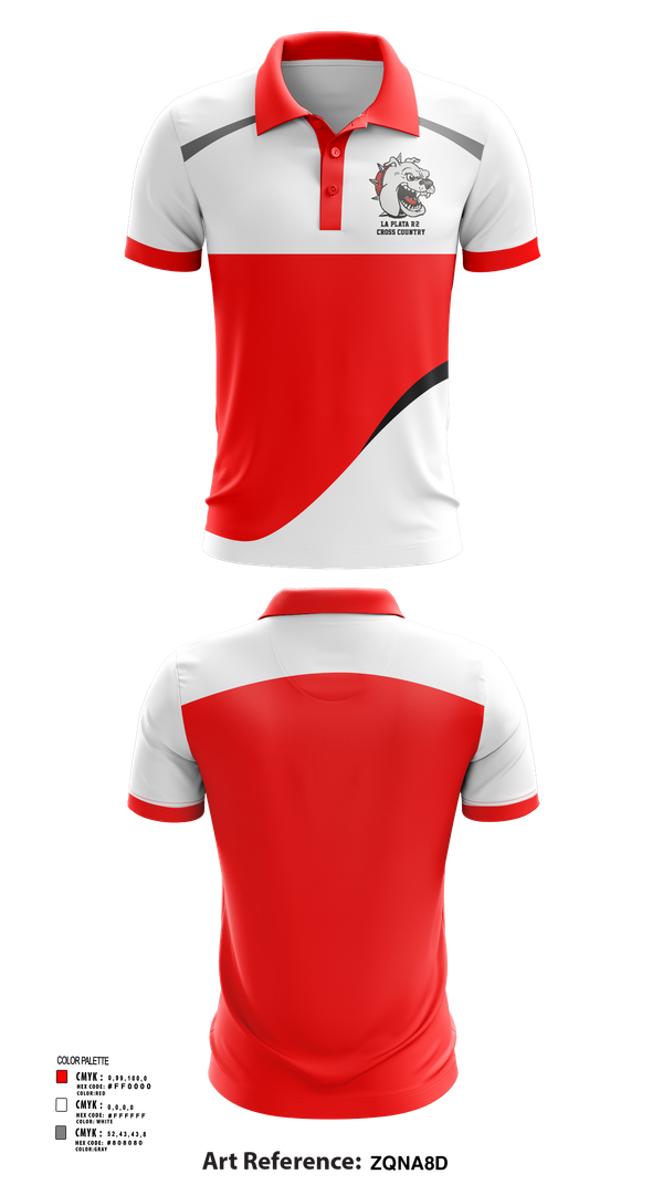 Short Sleeve Performance Polo, La Plata R-2 Cross Country, Cross Country, Teamtime, Team time, sublimation, custom sports apparel, team uniforms, spirit wear, spiritwear, sports uniforms, custom shirts, team store, custom team store, fundraiser sports, apparel fundraiser