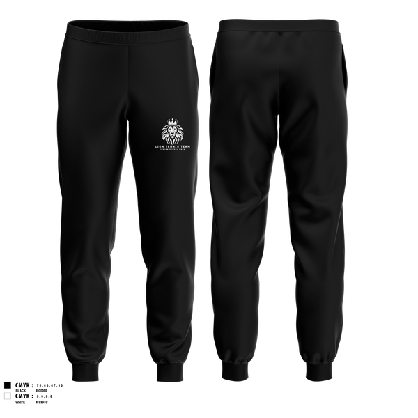 Joggers, Lion Tennis Team, Tennis, Teamtime, Team time, sublimation, custom sports apparel, team uniforms, spirit wear, spiritwear, sports uniforms, custom shirts, team store, custom team store, fundraiser sports, apparel fundraiser