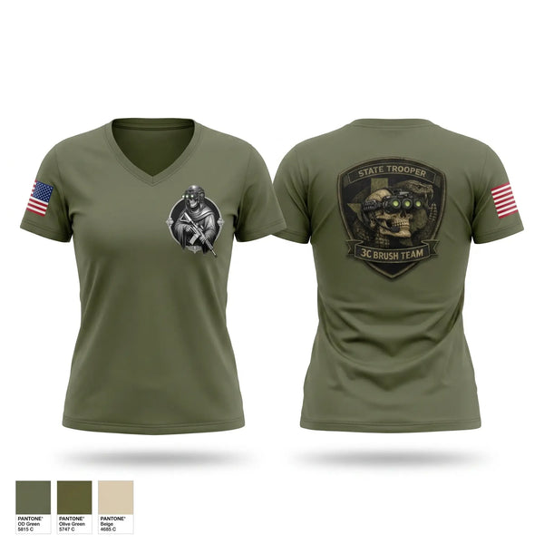 Womens Short Sleeve Vneck Shirt, Brush Team, Police, Teamtime, Team time, sublimation, custom sports apparel, team uniforms, spirit wear, spiritwear, sports uniforms, custom shirts, team store, custom team store, fundraiser sports, apparel fundraiser