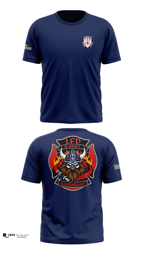Short Sleeve Performance Shirt, LFD, Fire Department, Teamtime, Team time, sublimation, custom sports apparel, team uniforms, spirit wear, spiritwear, sports uniforms, custom shirts, team store, custom team store, fundraiser sports, apparel fundraiser