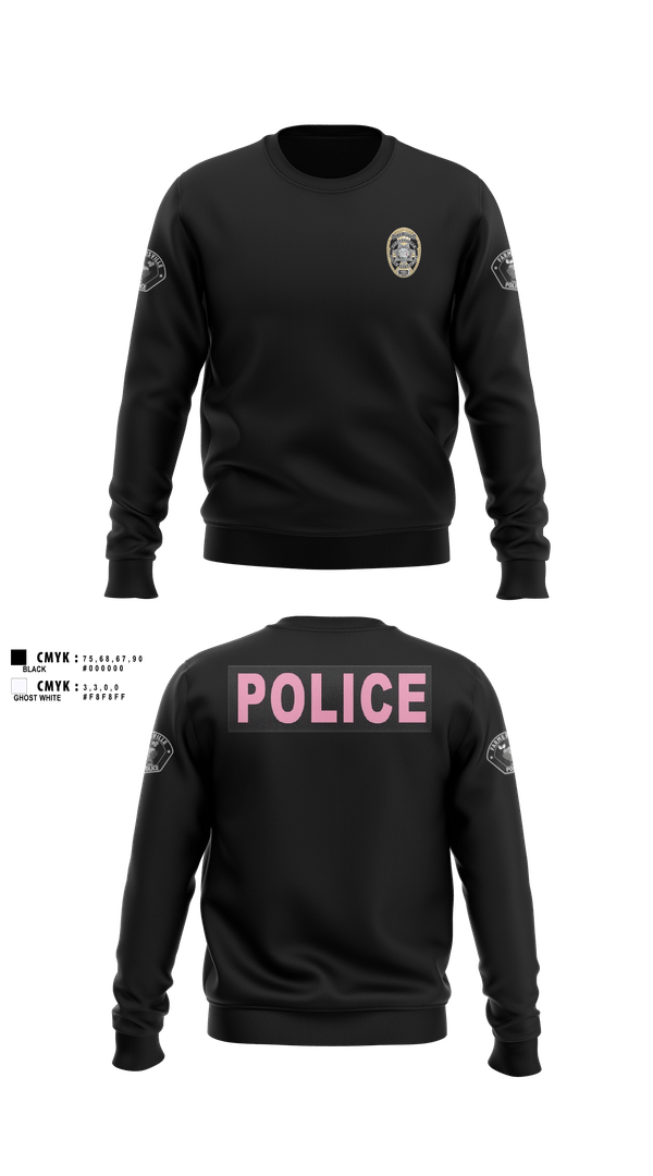 Crew Neck Sweatshirt, Farmersville PD, Police, Teamtime, Team time, sublimation, custom sports apparel, team uniforms, spirit wear, spiritwear, sports uniforms, custom shirts, team store, custom team store, fundraiser sports, apparel fundraiser