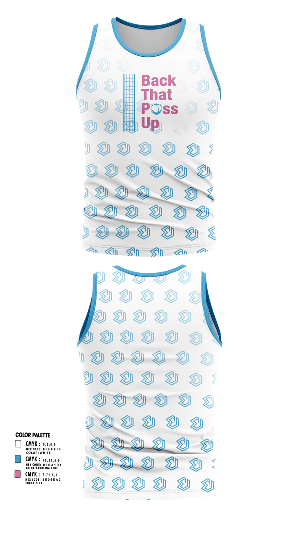 Tank Top, Back That Pass Up, Men's Volleyball, Teamtime, Team time, sublimation, custom sports apparel, team uniforms, spirit wear, spiritwear, sports uniforms, custom shirts, team store, custom team store, fundraiser sports, apparel fundraiser