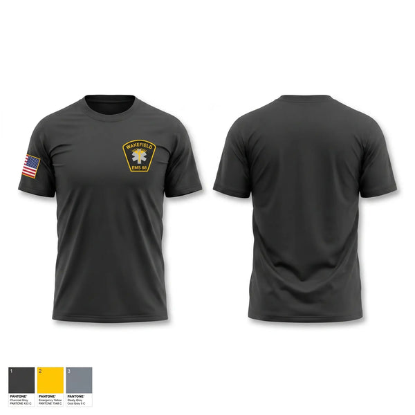 Old School Cotton Feel Shirt, Wakefield EMS, EMS/EMT, Teamtime, Team time, sublimation, custom sports apparel, team uniforms, spirit wear, spiritwear, sports uniforms, custom shirts, team store, custom team store, fundraiser sports, apparel fundraiser