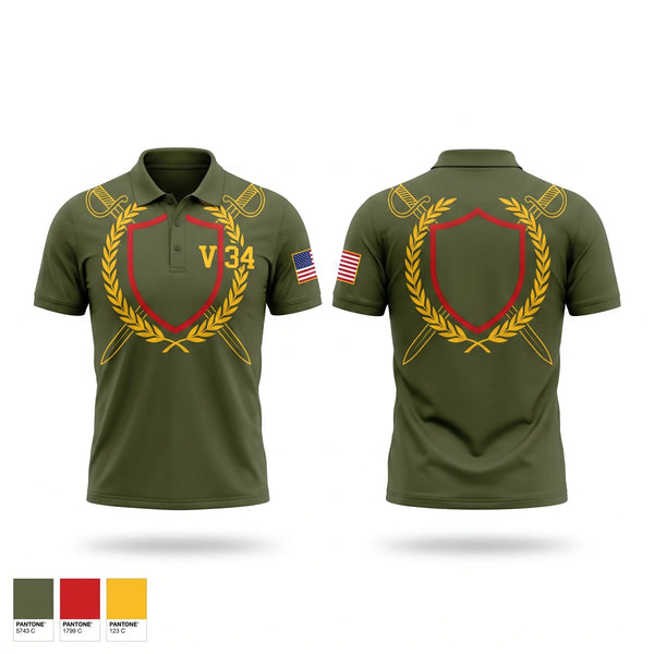 Short Sleeve Performance Polo, V 3/4, Marines, Teamtime, Team time, sublimation, custom sports apparel, team uniforms, spirit wear, spiritwear, sports uniforms, custom shirts, team store, custom team store, fundraiser sports, apparel fundraiser