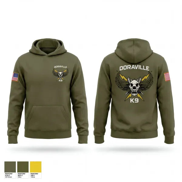 Hoodie, Doraville K9, Police, Teamtime, Team time, sublimation, custom sports apparel, team uniforms, spirit wear, spiritwear, sports uniforms, custom shirts, team store, custom team store, fundraiser sports, apparel fundraiser