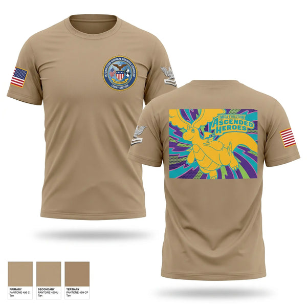 Old School Cotton Feel Shirt, Information Warfare Training Command Corry Station, Navy, Teamtime, Team time, sublimation, custom sports apparel, team uniforms, spirit wear, spiritwear, sports uniforms, custom shirts, team store, custom team store, fundraiser sports, apparel fundraiser