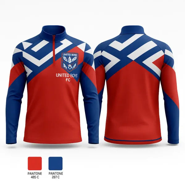 Quarter Zip Jacket, The United Boy FC, Men's Soccer, Teamtime, Team time, sublimation, custom sports apparel, team uniforms, spirit wear, spiritwear, sports uniforms, custom shirts, team store, custom team store, fundraiser sports, apparel fundraiser