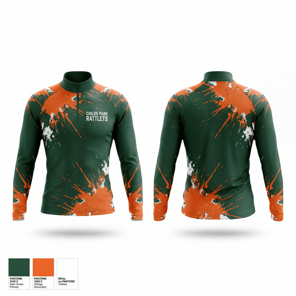 Quarter Zip Jacket, Child's park rattlets, , Teamtime, Team time, sublimation, custom sports apparel, team uniforms, spirit wear, spiritwear, sports uniforms, custom shirts, team store, custom team store, fundraiser sports, apparel fundraiser
