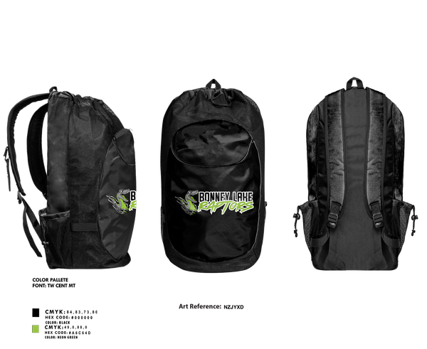 Gear Bag, Raptors Youth Sports, , Teamtime, Team time, sublimation, custom sports apparel, team uniforms, spirit wear, spiritwear, sports uniforms, custom shirts, team store, custom team store, fundraiser sports, apparel fundraiser