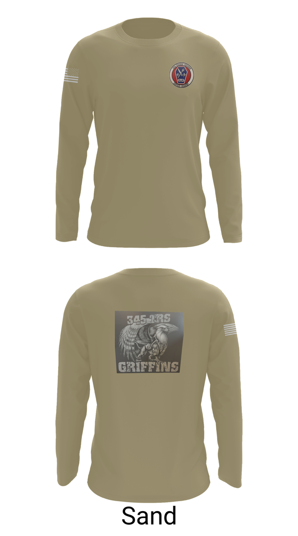 Long Sleeve Performance Shirt, 345th TRS, , Teamtime, Team time, sublimation, custom sports apparel, team uniforms, spirit wear, spiritwear, sports uniforms, custom shirts, team store, custom team store, fundraiser sports, apparel fundraiser