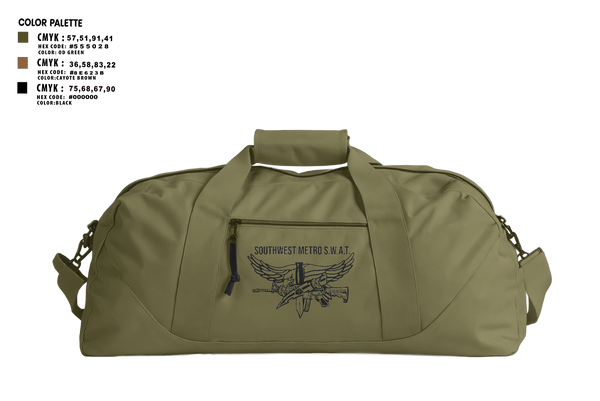 Duffle Bag, Southwest Metro SWAT, Police, Teamtime, Team time, sublimation, custom sports apparel, team uniforms, spirit wear, spiritwear, sports uniforms, custom shirts, team store, custom team store, fundraiser sports, apparel fundraiser