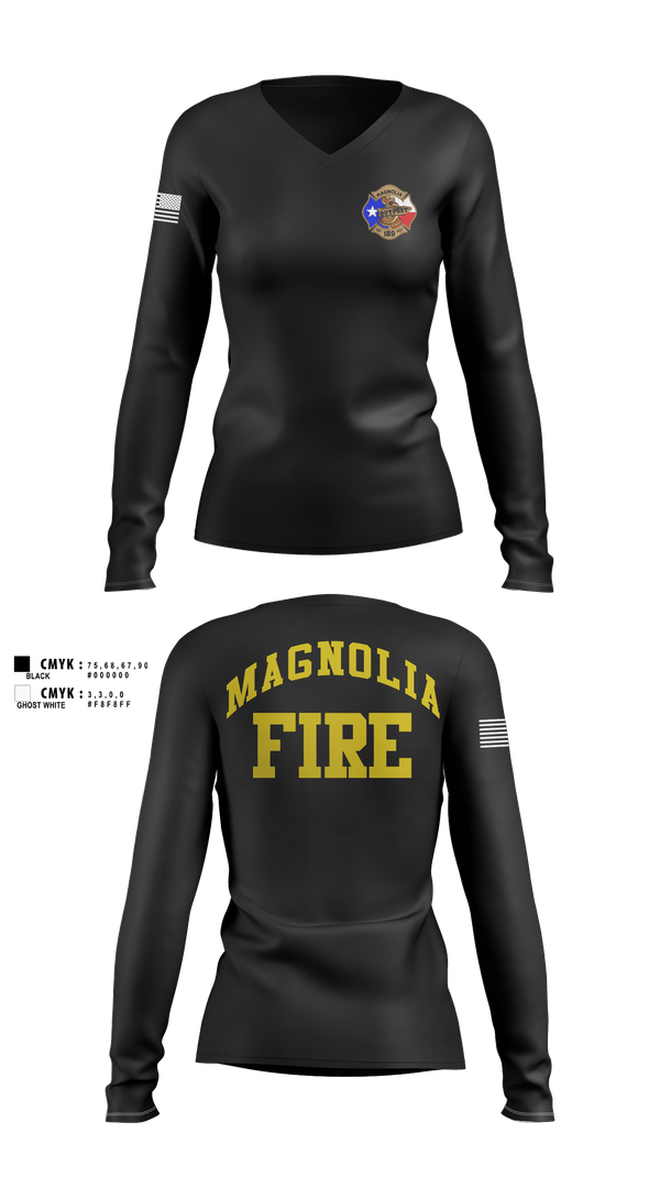 Womens Long Sleeve Vneck Shirt, 189, Fire Department, Teamtime, Team time, sublimation, custom sports apparel, team uniforms, spirit wear, spiritwear, sports uniforms, custom shirts, team store, custom team store, fundraiser sports, apparel fundraiser