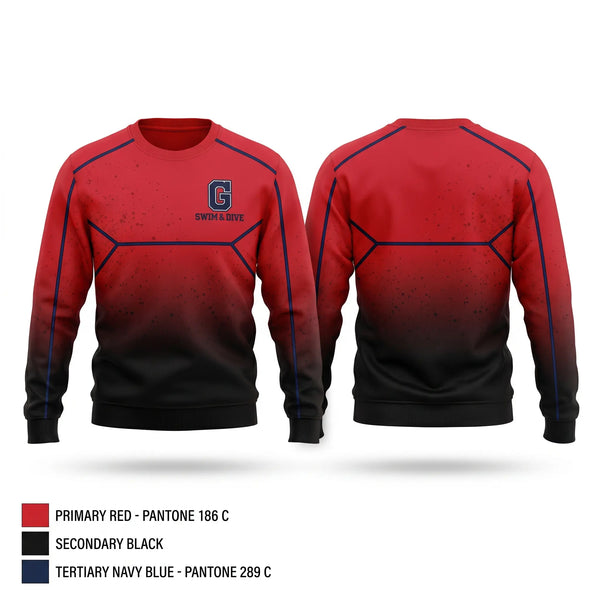 Crew Neck Sweatshirt, Glenwood High School Swimming, Swimming, Teamtime, Team time, sublimation, custom sports apparel, team uniforms, spirit wear, spiritwear, sports uniforms, custom shirts, team store, custom team store, fundraiser sports, apparel fundraiser