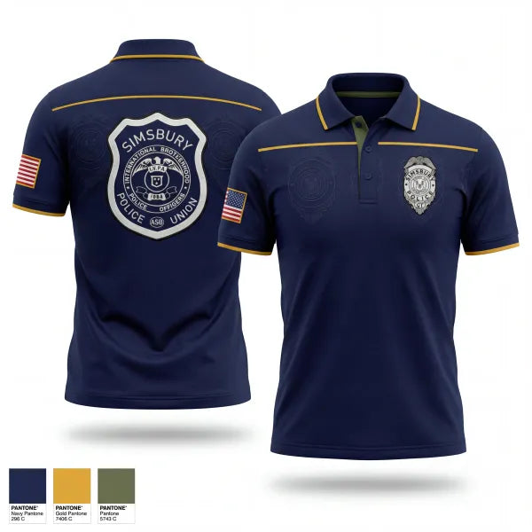 Short Sleeve Performance Polo, Simsbury Police Department, Police, Teamtime, Team time, sublimation, custom sports apparel, team uniforms, spirit wear, spiritwear, sports uniforms, custom shirts, team store, custom team store, fundraiser sports, apparel fundraiser