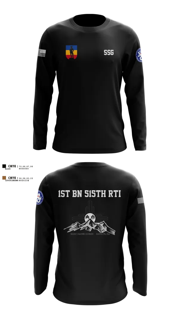 Long Sleeve Performance Shirt, 1st BN 515th RTI, Army, Teamtime, Team time, sublimation, custom sports apparel, team uniforms, spirit wear, spiritwear, sports uniforms, custom shirts, team store, custom team store, fundraiser sports, apparel fundraiser