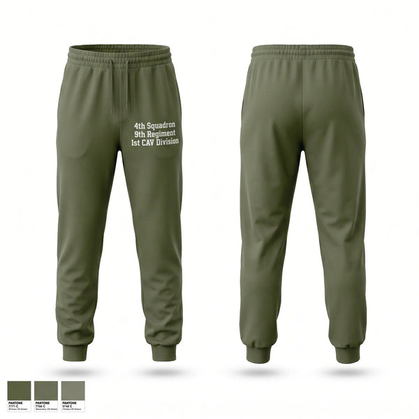 Sweatpants, 4th Squadron-9th Regiment 1st CAV Division, Army, Teamtime, Team time, sublimation, custom sports apparel, team uniforms, spirit wear, spiritwear, sports uniforms, custom shirts, team store, custom team store, fundraiser sports, apparel fundraiser