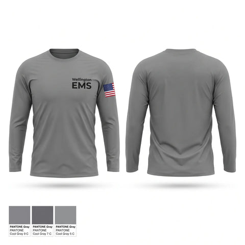 Long Sleeve Performance Shirt, Wellington EMS, EMS/EMT, Teamtime, Team time, sublimation, custom sports apparel, team uniforms, spirit wear, spiritwear, sports uniforms, custom shirts, team store, custom team store, fundraiser sports, apparel fundraiser