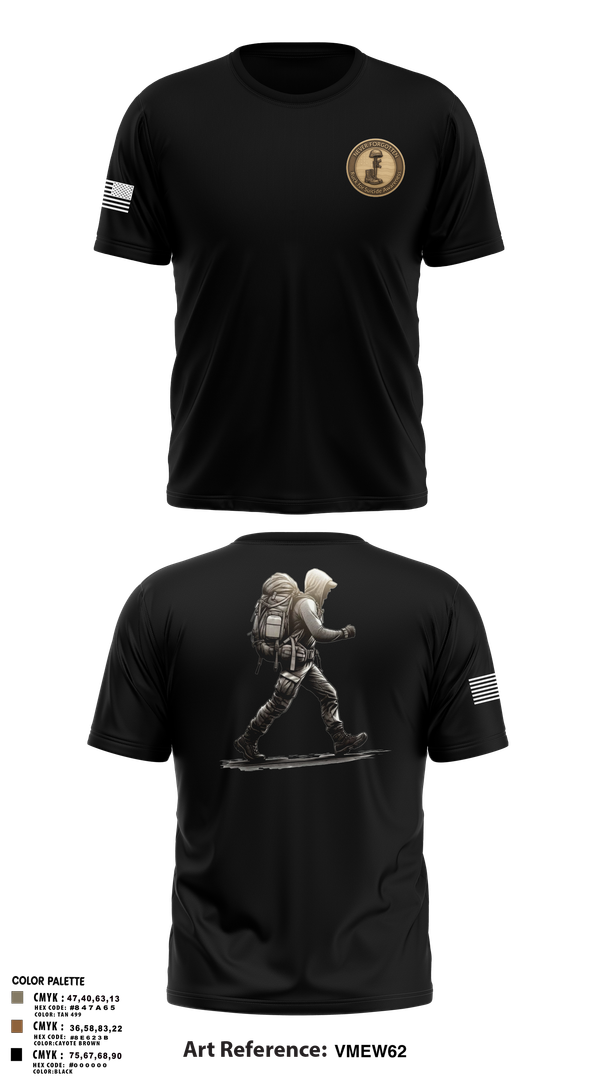 Old School Cotton Feel Shirt, 7th Group, Army, Teamtime, Team time, sublimation, custom sports apparel, team uniforms, spirit wear, spiritwear, sports uniforms, custom shirts, team store, custom team store, fundraiser sports, apparel fundraiser