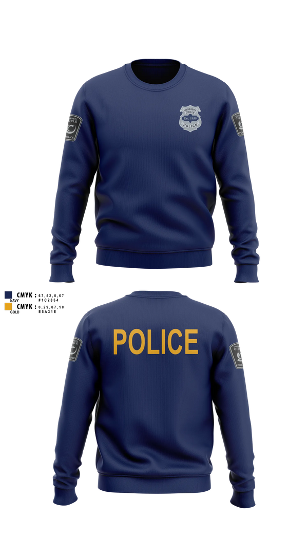 Crew Neck Sweatshirt, Patrol, Police, Teamtime, Team time, sublimation, custom sports apparel, team uniforms, spirit wear, spiritwear, sports uniforms, custom shirts, team store, custom team store, fundraiser sports, apparel fundraiser