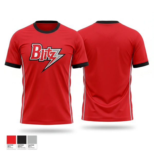 Short Sleeve Performance Shirt, Chicago Blitz Youth Football and Cheer, , Teamtime, Team time, sublimation, custom sports apparel, team uniforms, spirit wear, spiritwear, sports uniforms, custom shirts, team store, custom team store, fundraiser sports, apparel fundraiser