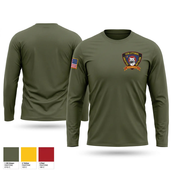Long Sleeve Performance Shirt, 12TH LITTORAL LOGISTICS BATTALION, Marines, Teamtime, Team time, sublimation, custom sports apparel, team uniforms, spirit wear, spiritwear, sports uniforms, custom shirts, team store, custom team store, fundraiser sports, apparel fundraiser
