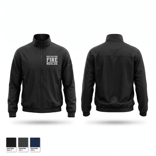 Windbreaker, New Fairview Fire Rescue, Fire Department, Teamtime, Team time, sublimation, custom sports apparel, team uniforms, spirit wear, spiritwear, sports uniforms, custom shirts, team store, custom team store, fundraiser sports, apparel fundraiser