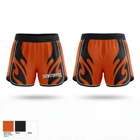 Womens Shorts, SHOWSTOPPERS, Men's Basketball, Teamtime, Team time, sublimation, custom sports apparel, team uniforms, spirit wear, spiritwear, sports uniforms, custom shirts, team store, custom team store, fundraiser sports, apparel fundraiser