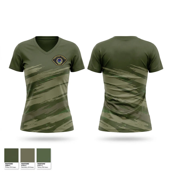 Womens Short Sleeve Vneck Shirt, BIG COAL RIVER CRIME WATCH, , Teamtime, Team time, sublimation, custom sports apparel, team uniforms, spirit wear, spiritwear, sports uniforms, custom shirts, team store, custom team store, fundraiser sports, apparel fundraiser