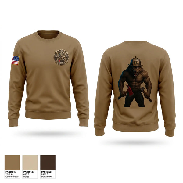 Crew Neck Sweatshirt, 63rd OD CO Fire Rescue, Army, Teamtime, Team time, sublimation, custom sports apparel, team uniforms, spirit wear, spiritwear, sports uniforms, custom shirts, team store, custom team store, fundraiser sports, apparel fundraiser