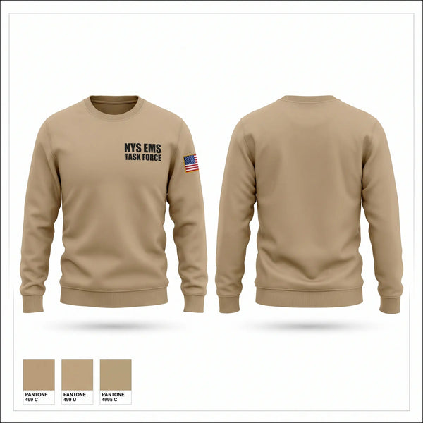 Crew Neck Sweatshirt, Nys Ems Task Force, EMS/EMT, Teamtime, Team time, sublimation, custom sports apparel, team uniforms, spirit wear, spiritwear, sports uniforms, custom shirts, team store, custom team store, fundraiser sports, apparel fundraiser