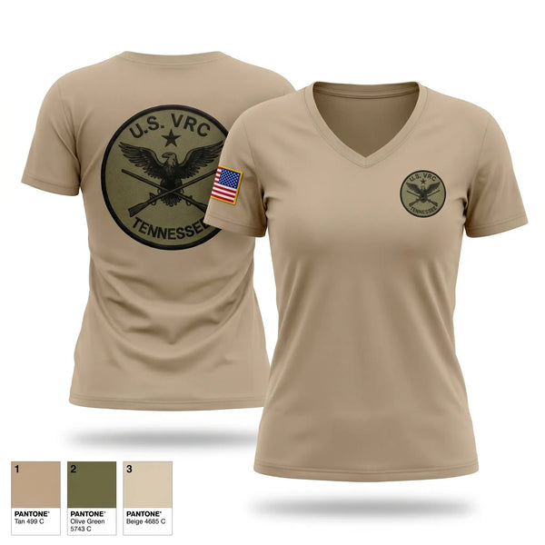 Womens Short Sleeve Vneck Shirt, Tennessee, Army, Teamtime, Team time, sublimation, custom sports apparel, team uniforms, spirit wear, spiritwear, sports uniforms, custom shirts, team store, custom team store, fundraiser sports, apparel fundraiser