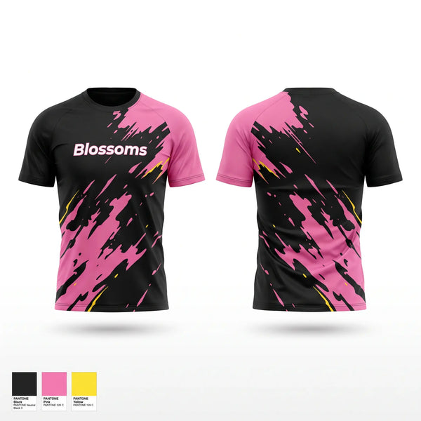 Football Jersey, Blossoms, Women's Soccer, Teamtime, Team time, sublimation, custom sports apparel, team uniforms, spirit wear, spiritwear, sports uniforms, custom shirts, team store, custom team store, fundraiser sports, apparel fundraiser