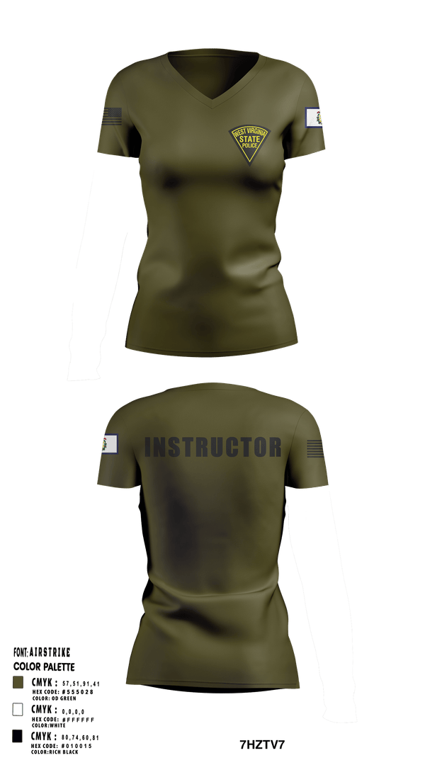 Womens Short Sleeve Vneck Shirt, State Police, Police, Teamtime, Team time, sublimation, custom sports apparel, team uniforms, spirit wear, spiritwear, sports uniforms, custom shirts, team store, custom team store, fundraiser sports, apparel fundraiser