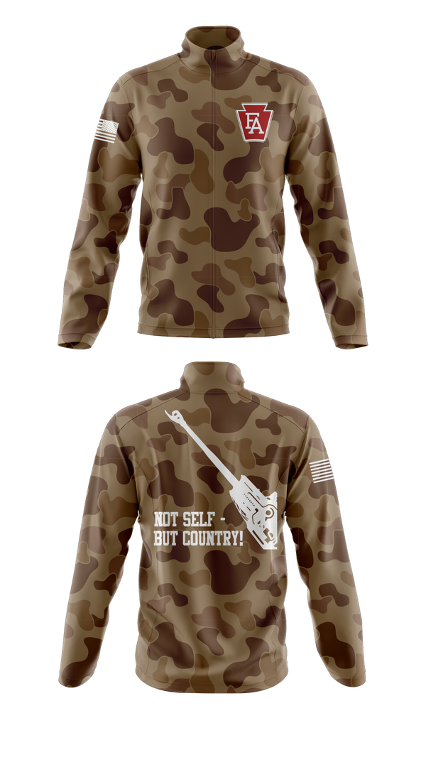 Fleece Jacket, 1-108 FAR, National Guard, Teamtime, Team time, sublimation, custom sports apparel, team uniforms, spirit wear, spiritwear, sports uniforms, custom shirts, team store, custom team store, fundraiser sports, apparel fundraiser