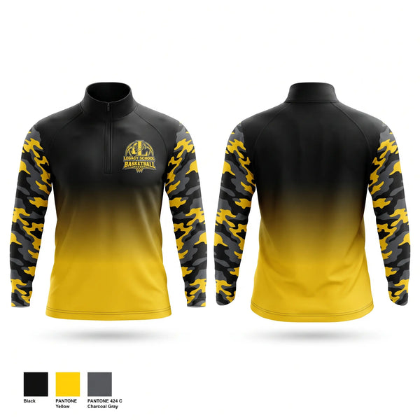 Quarter Zip Jacket, Legacy School of the Arts, Men's Basketball, Teamtime, Team time, sublimation, custom sports apparel, team uniforms, spirit wear, spiritwear, sports uniforms, custom shirts, team store, custom team store, fundraiser sports, apparel fundraiser
