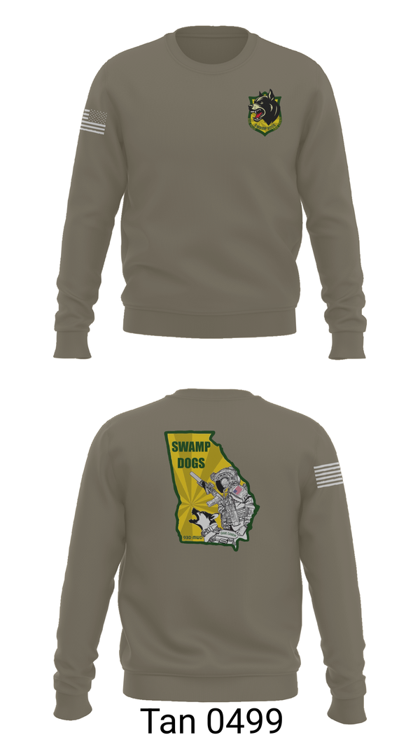 Crew Neck Sweatshirt, 93D MP DET (MWD), , Teamtime, Team time, sublimation, custom sports apparel, team uniforms, spirit wear, spiritwear, sports uniforms, custom shirts, team store, custom team store, fundraiser sports, apparel fundraiser