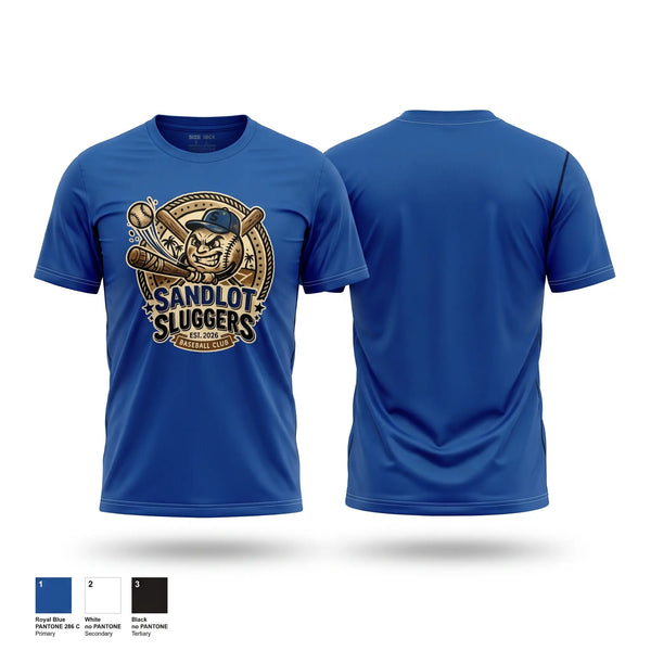 Short Sleeve Performance Shirt, SANDLOT SLUGGERS, Baseball, Teamtime, Team time, sublimation, custom sports apparel, team uniforms, spirit wear, spiritwear, sports uniforms, custom shirts, team store, custom team store, fundraiser sports, apparel fundraiser