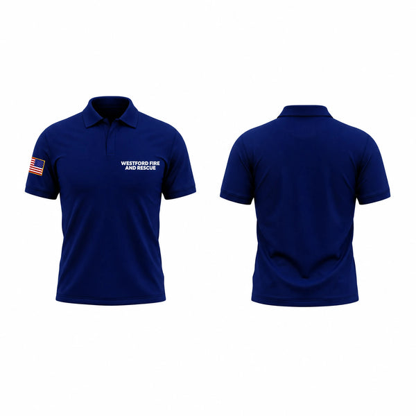 Short Sleeve Performance Polo, WESTFORD FIRE AND RESCUE, Fire Department, Teamtime, Team time, sublimation, custom sports apparel, team uniforms, spirit wear, spiritwear, sports uniforms, custom shirts, team store, custom team store, fundraiser sports, apparel fundraiser