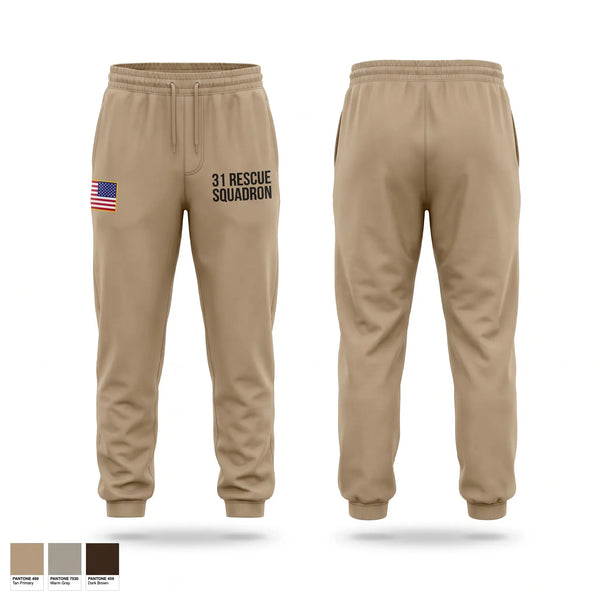 Sweatpants, 31 Rescue Squadron, Air Force, Teamtime, Team time, sublimation, custom sports apparel, team uniforms, spirit wear, spiritwear, sports uniforms, custom shirts, team store, custom team store, fundraiser sports, apparel fundraiser