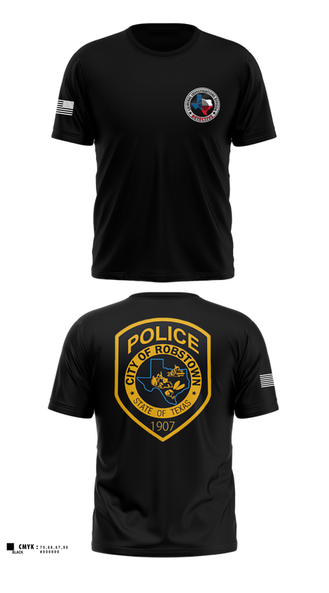 Old School Cotton Feel Shirt, Robstown Police Department, Police, Teamtime, Team time, sublimation, custom sports apparel, team uniforms, spirit wear, spiritwear, sports uniforms, custom shirts, team store, custom team store, fundraiser sports, apparel fundraiser